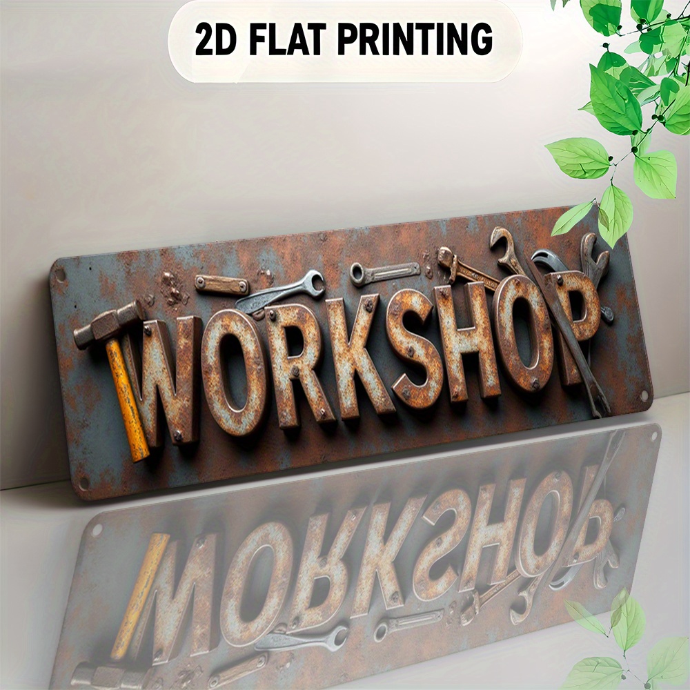 Workshop Tools Background - Panneau plat 2D, un article décoratif