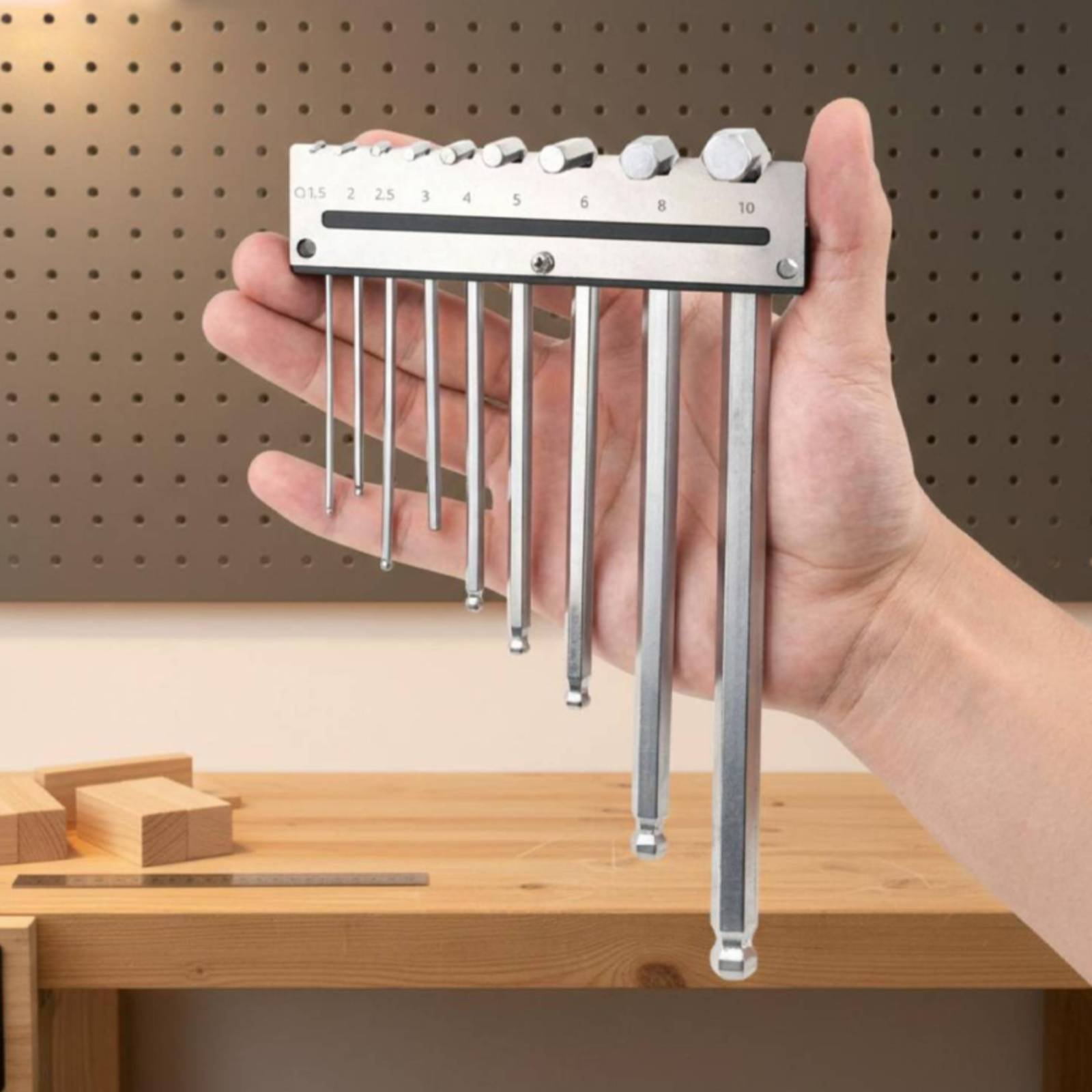 Support mural pour clés hexago - Workshop Tools Organizer avis et prix