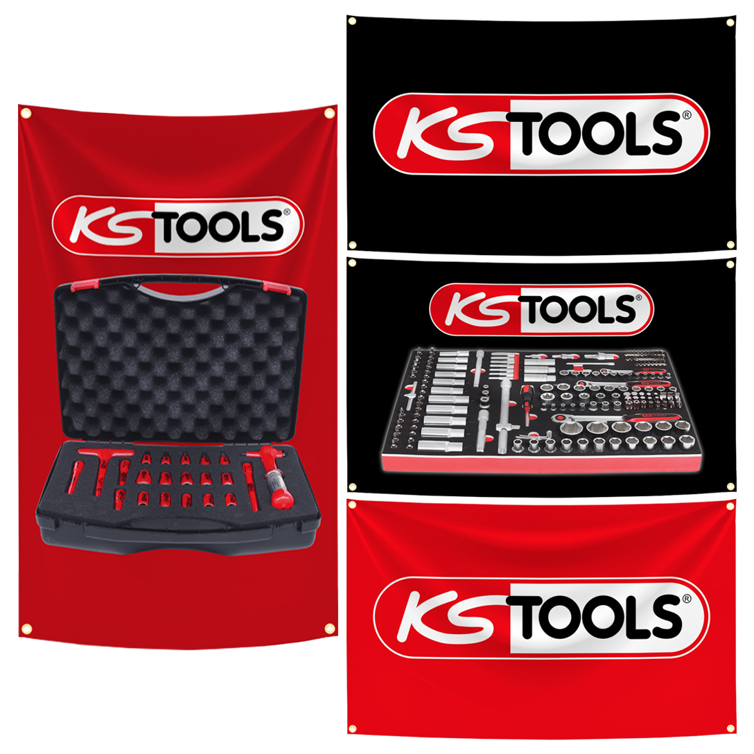 Tapisserie de drapeau de marqu - Ks Tools Workshop avis et prix